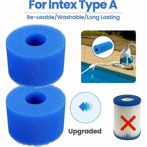LONGZIMING Filtre De Piscine En Mousse, Filtre Éponge Cartouche, Éponge Filtrante Type A, Cartouche De Filtre En Mousse Réutilisable Lavable, Pour Spa, Piscine, Jacuzzi (4 Pièces) 3 LONGZIMING Filtre De Piscine En Mousse, Filtre Éponge Cartouche, Éponge Filtrante Type A, Cartouche De Filtre En Mousse Réutilisable Lavable, Pour Spa, Piscine, Jacuzzi (4 Pièces) – Image 3