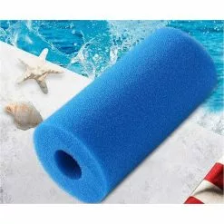 LONGZIMING Mousse Filtre Piscine Cartouches Filtrantes Réutilisables Préfiltre Mousse Éponge Filtrante Pour Piscine Spa Nettoyant Réutilisable Pour Éponge De Filtre Lavable Pour Bains à Remous Piscine(2 Pièces) -Pompe et filtre de piscine Soldes 56762765 4