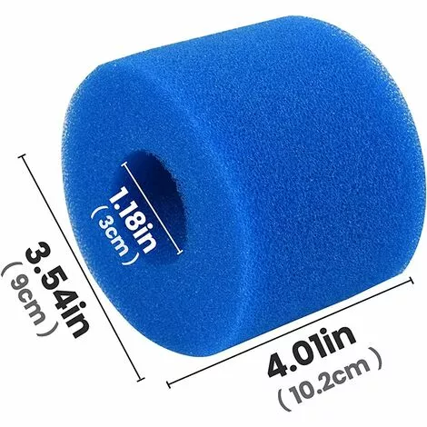 ALMI Éponge Filtrante Type A, Lot De 4 Filtres De Piscine, Filtre Éponge Cartouche, Mousse Pour Filtre Piscine, Réutilisables Et Lavables, Pour Spa, Piscine 2 ALMI Éponge Filtrante Type A, Lot De 4 Filtres De Piscine, Filtre Éponge Cartouche, Mousse Pour Filtre Piscine, Réutilisables Et Lavables, Pour Spa, Piscine – Image 2