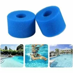 ALMI 2pcs Filterschwamm Typ A，Filter Intex Typ A，filterschwamm，Patronenschwamm Poolfilter Schwimmbad Filter Schaum Für Schwimmbad Aquarium Whirlpool （93 * 30 * 102）