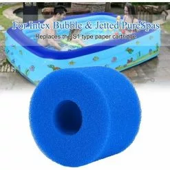 ALMI Éponge De Filtre De Piscine, éponge De Cartouche Filtrante Pour Filtre Intex De Type S1, Réutilisable Et Lavable, Filtre De Piscine Pour Accessoires De Nettoyage De Piscine Nettoyage De Spa, 4PC -Pompe et filtre de piscine Soldes 57012718 4