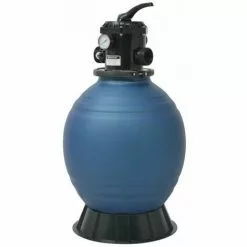 NOVA Filtre De Sable Pour Piscines Rondes 18 Pouces 460 Mm Pression Bleue 50 Psi Filtre à Sable Pour Piscine Avec Vanne 6 Positions Bleu 460 Mm