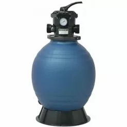 NOVA Filtre De Sable Pour Piscines Rondes 18 Pouces 460 Mm Pression Bleue 50 Psi Filtre à Sable Pour Piscine Avec Vanne 6 Positions Bleu 460 Mm -Pompe et filtre de piscine Soldes 57093861 5