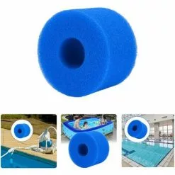 ALMI Filtre De Piscine En Mousse, 2 Pièces Filtre Éponge Cartouche, Éponge Filtrante Type S1, Mousse Pour Filtre Piscine Reutilisable, Filtre Spa Cartouche Éponge Pour Aquarium De Piscine Spa -Pompe et filtre de piscine Soldes 57115368 5