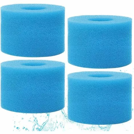 ALMI Lot De 4 Cartouches Filtrantes En Mousse Pour Intex De Type S1, Cartouche De Filtre En Mousse Pour Intex Pure Spa, Cartouche De Mousse éponge Pour Type S1 1 ALMI Lot De 4 Cartouches Filtrantes En Mousse Pour Intex De Type S1, Cartouche De Filtre En Mousse Pour Intex Pure Spa, Cartouche De Mousse éponge Pour Type S1