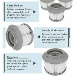 ALMI Cartouche De Filtre Pour Spa Et Jacuzzi - Cartouche De Filtre De Rechange Pour Spa Et Spa Whirlpool -Pompe et filtre de piscine Soldes 57115416 3