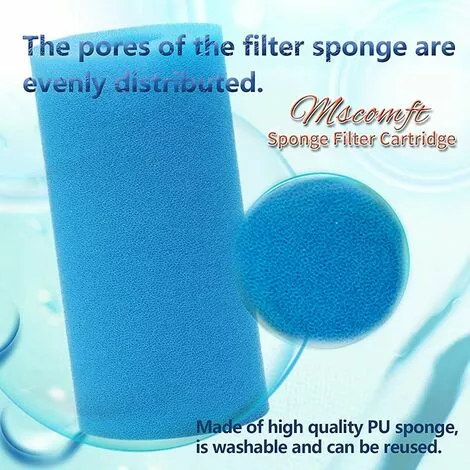 ALMI Lot De 4 éponges Filtrantes Filtre Pour Intex De Type A, Réutilisables Et Lavables, Cartouche En Mousse De Type A Filtre De Pour Intex 3 ALMI Lot De 4 éponges Filtrantes Filtre Pour Intex De Type A, Réutilisables Et Lavables, Cartouche En Mousse De Type A Filtre De Pour Intex – Image 3