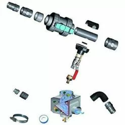 AQUALUX EDENEA Kit Complet Distribution Gravitaire Pour Citerne Souple - Gris