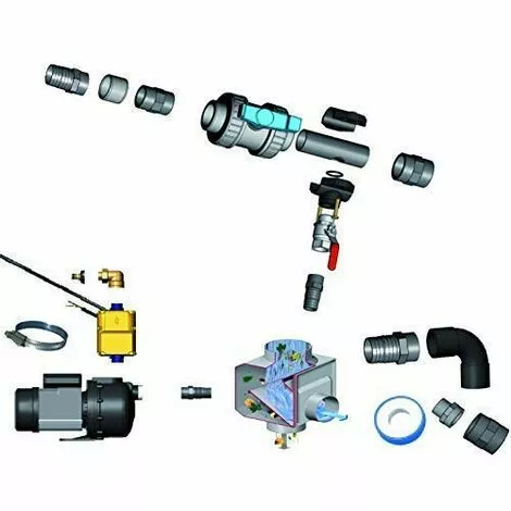 AQUALUX EDENEA Kit Complet Distribution Par Pompe Pour Citerne Souple - Gris 1 AQUALUX EDENEA Kit Complet Distribution Par Pompe Pour Citerne Souple - Gris
