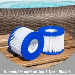 CHANCEY 58323 Lay-Z-Spa Cartouche Filtrante Taille VI (2 Filters) Blanc Et Bleu,SEMAket -Pompe et filtre de piscine Soldes 57137685 3
