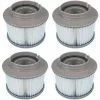 CHANCEY Lot De 4 Filtres De Rechange Pour MSpa FD2089, Cartouche De Filtre Pour Piscine Et Spa,SEMAket,gris