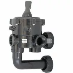 Vanne Piscine Multivoie - Vanne Side 1''1/2 - 6 Voies Avec Montage Entraxe 125 Mm - Noire De Astralpool