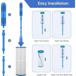 TRIOMPHE Filtre Spa, Cartouche De Purification Minérale,T-Audace 2 Pièces Purificateur Minérale, Bâtons Minéraux Pour Clarifier L'eau, Installer Dans Le Filtre à Cartouche De Piscine -Pompe et filtre de piscine Soldes 57583460 3