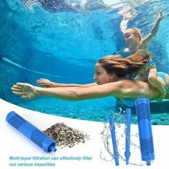 TRIOMPHE Filtre Spa, Cartouche De Purification Minérale,T-Audace 2 Pièces Purificateur Minérale, Bâtons Minéraux Pour Clarifier L'eau, Installer Dans Le Filtre à Cartouche De Piscine -Pompe et filtre de piscine Soldes 57583460 4