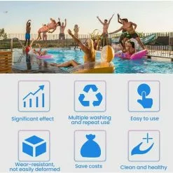 TRIOMPHE 4 Pièces Filtre En Mousse Pour Spa,T-Audace Éponge Filtrante Type A，Filtre En Mousse，Cartouche De Filtre En Mousse Réutilisables Et Lavables，Mousse Pour Piscine，Spa，Jacuzzi (10.8 * 7.3 * 4) -Pompe et filtre de piscine Soldes 57583654 4