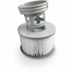 DENUOTOP Pompe Et Filtre De Spa 2 Cartouches Filtrantes De Remplacement Pour Spa Gonflable MSPA + 2 Filets De Protection