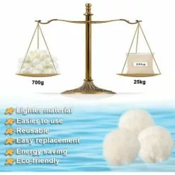 ABCRITAL Boules De Filtre De Piscine, Balles Filtrantes, Balles Filtrantes Réutilisables, Balles Filtrantes Piscine, Matériel De Nettoyage Piscine Balles Pour Filtres À Sable, Filtration De L'Eau (700G) 8 ABCRITAL Boules De Filtre De Piscine, Balles Filtrantes, Balles Filtrantes Réutilisables, Balles Filtrantes Piscine, Matériel De Nettoyage Piscine Balles Pour Filtres À Sable, Filtration De L'Eau (700G) -Pompe et filtre de piscine Soldes 57637072 4