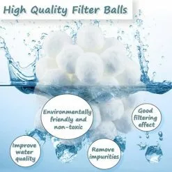 ABCRITAL Boules De Filtre De Piscine, Balles Filtrantes, Balles Filtrantes Réutilisables, Balles Filtrantes Piscine, Matériel De Nettoyage Piscine Balles Pour Filtres À Sable, Filtration De L'Eau (700G) 9 ABCRITAL Boules De Filtre De Piscine, Balles Filtrantes, Balles Filtrantes Réutilisables, Balles Filtrantes Piscine, Matériel De Nettoyage Piscine Balles Pour Filtres À Sable, Filtration De L'Eau (700G) -Pompe et filtre de piscine Soldes 57637072 5