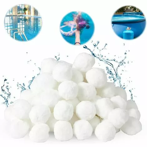 ABCRITAL Balles Filtrantes, 700G Boules De Filtre De Piscine, Peut Remplacer 25 Kg Sable Filtrant Sable De Quartz, Convient À Divers Systèmes De Filtration Boules De Filtre De Piscine 5 ABCRITAL Balles Filtrantes, 700G Boules De Filtre De Piscine, Peut Remplacer 25 Kg Sable Filtrant Sable De Quartz, Convient À Divers Systèmes De Filtration Boules De Filtre De Piscine – Image 5