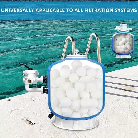 ABCRITAL Filtre Balls Balles De Filtration, Filtre Pour Piscine De 700G/1400G Peut Remplacer 25Kg/50Kg Sable Filtrant, Convient À Divers Systèmes De Filtration Boules De Filtre De Piscine 3 ABCRITAL Filtre Balls Balles De Filtration, Filtre Pour Piscine De 700G/1400G Peut Remplacer 25Kg/50Kg Sable Filtrant, Convient À Divers Systèmes De Filtration Boules De Filtre De Piscine – Image 3