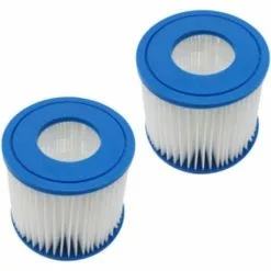 ABCRITAL Cartouche De Filtre De Piscine Compatible Avec Bestway 58381 La Pompe De Filtration, Pour Lay-Z-Spa Miami Vegas Palm Springs Paris Hot Tub Filters, Pack Of 2 Repalcement Filter Pour Flowclear