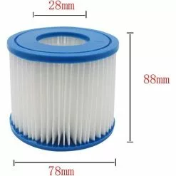 ABCRITAL Cartouche De Filtre De Piscine Compatible Avec Bestway 58381 La Pompe De Filtration, Pour Lay-Z-Spa Miami Vegas Palm Springs Paris Hot Tub Filters, Pack Of 2 Repalcement Filter Pour Flowclear -Pompe et filtre de piscine Soldes 57637616 4