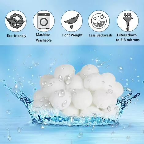 ABCRITAL Balles Filtrantes, 700G Boules De Filtre De Piscine, Billes Filtrantes, Alternative Pour 25 Kg De Sable Filtrant, Média Filtre À Fibres Pour Piscine, Filtres À Sable (700G) 5 ABCRITAL Balles Filtrantes, 700G Boules De Filtre De Piscine, Billes Filtrantes, Alternative Pour 25 Kg De Sable Filtrant, Média Filtre À Fibres Pour Piscine, Filtres À Sable (700G) – Image 5