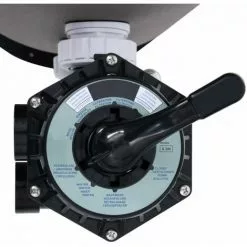 ASUPERMALL Filtre à Sable Pour Piscine Avec Vanne à 6 Voies Gris -Pompe et filtre de piscine Soldes 57734098 4