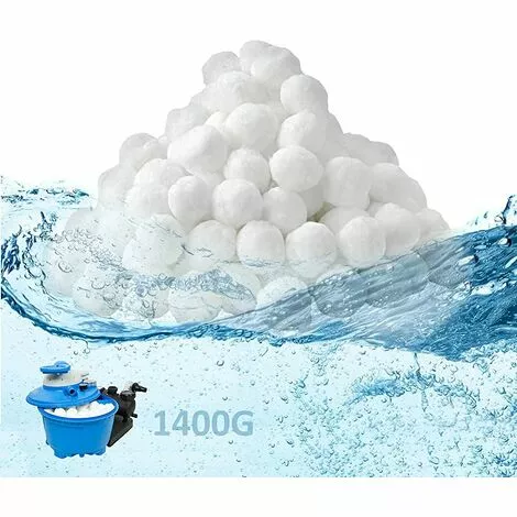 TANABATA Filtre Balls Balles De Filtration, Filtre Pour Piscine De 700g/1400g Peut Remplacer 25kg/50kg Sable Filtrant, Convient à Divers Systèmes De Filtration Boules De Filtre De Piscine 1 TANABATA Filtre Balls Balles De Filtration, Filtre Pour Piscine De 700g/1400g Peut Remplacer 25kg/50kg Sable Filtrant, Convient à Divers Systèmes De Filtration Boules De Filtre De Piscine