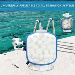 TANABATA Filtre Balls Balles De Filtration, Filtre Pour Piscine De 700g/1400g Peut Remplacer 25kg/50kg Sable Filtrant, Convient à Divers Systèmes De Filtration Boules De Filtre De Piscine 7 TANABATA Filtre Balls Balles De Filtration, Filtre Pour Piscine De 700g/1400g Peut Remplacer 25kg/50kg Sable Filtrant, Convient à Divers Systèmes De Filtration Boules De Filtre De Piscine -Pompe et filtre de piscine Soldes 57756479 3