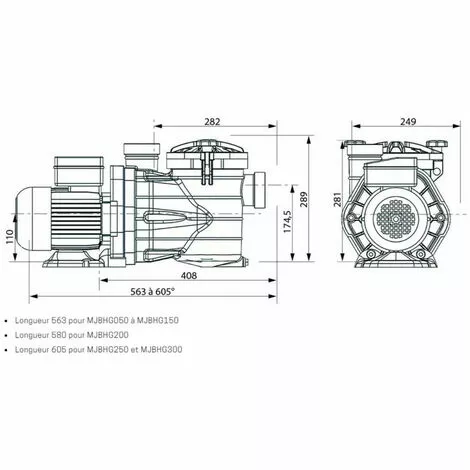 9 M3/h Pompe Piscine Auto-amorçante MJB - Interplast 5 9 M3/h Pompe Piscine Auto-amorçante MJB - Interplast – Image 5