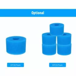 HAPPYSHOPPING Eponge De Nettoyage Pour Filtre De Piscine Tube Cylindrique Lavable Et Réutilisable De Remplacement Pour Le Filtre Index Type S1 Bleu 7.5*10*10cm Un Paquet 9 HAPPYSHOPPING Eponge De Nettoyage Pour Filtre De Piscine Tube Cylindrique Lavable Et Réutilisable De Remplacement Pour Le Filtre Index Type S1 Bleu 7.5*10*10cm Un Paquet -Pompe et filtre de piscine Soldes 57773968 5