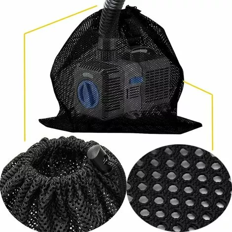 MACARON Sac De Pompe, Sac En Filet De Filtre De Pompe, Sac De Filtre De Pompe D'étang, Sac En Filet De Pompe, Accessoires De Filtre De Pompe à Eau Domestique (41 * 31cm, Noir 2pcs)LO-Ron 5 MACARON Sac De Pompe, Sac En Filet De Filtre De Pompe, Sac De Filtre De Pompe D'étang, Sac En Filet De Pompe, Accessoires De Filtre De Pompe à Eau Domestique (41 * 31cm, Noir 2pcs)LO-Ron – Image 5