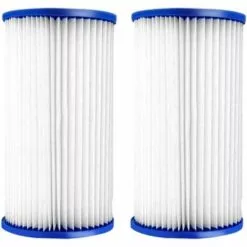 MACARON Filtres De Rechange De Type A/C Compatibles Avec Bestway 58012 La Cartouche Filtrante, Lot De 2 Filtres De Pompe De Piscine Pour Bestway De Type Cartouches Filtrantes LO-Ron