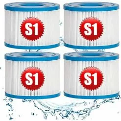 MACARON For Intex S1 Lot De 4 Cartouches De Rechange Pour Filtre à Pour Jardin Extérieur Type S1 PureSpa Easy Set Pool Filter Cartridges LO-Ron