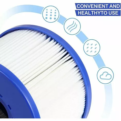 MACARON Filtres De Rechange Pour Spa, Cartouche Filtrante Pour Piscine à Remous Ou Spa (Lot De 2)LO-Ron 3 MACARON Filtres De Rechange Pour Spa, Cartouche Filtrante Pour Piscine à Remous Ou Spa (Lot De 2)LO-Ron – Image 3