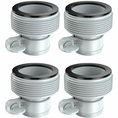 IRISFR Lilaris Adaptateurs De Tuyau Pour Pompes De Piscine, Adaptateur De Tuyau De Piscine Pour Pompes à Filtre Et Système D'eau Salée, Convertisseur De Tuyau Pour Kits De Piscine (lot De 4 ) 1 IRISFR Lilaris Adaptateurs De Tuyau Pour Pompes De Piscine, Adaptateur De Tuyau De Piscine Pour Pompes à Filtre Et Système D'eau Salée, Convertisseur De Tuyau Pour Kits De Piscine (lot De 4 )