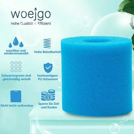 TANABATA 4 Filtres De Piscine En éponge De Type H - Cartouches Filtrantes Réutilisables Et Lavables - Pour Remplacement De Nettoyage Type H 2 TANABATA 4 Filtres De Piscine En éponge De Type H - Cartouches Filtrantes Réutilisables Et Lavables - Pour Remplacement De Nettoyage Type H – Image 2
