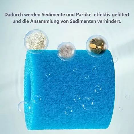 TANABATA 4 Filtres De Piscine En éponge De Type H - Cartouches Filtrantes Réutilisables Et Lavables - Pour Remplacement De Nettoyage Type H 4 TANABATA 4 Filtres De Piscine En éponge De Type H - Cartouches Filtrantes Réutilisables Et Lavables - Pour Remplacement De Nettoyage Type H – Image 4