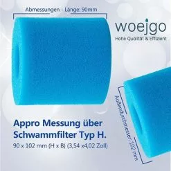 TANABATA 4 Filtres De Piscine En éponge De Type H - Cartouches Filtrantes Réutilisables Et Lavables - Pour Remplacement De Nettoyage Type H 9 TANABATA 4 Filtres De Piscine En éponge De Type H - Cartouches Filtrantes Réutilisables Et Lavables - Pour Remplacement De Nettoyage Type H -Pompe et filtre de piscine Soldes 58385553 5