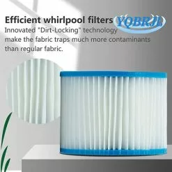 TANABATA Pour Le Filtre De Bestway Insert VI, Filtre De Remplacement Du Filtre Pour Lay-z-spa Miami, Pour Vegas, Pour MONACO.Filtre Pour La Bestway VI Pools Cartouche Filtrante, Taille 6-58323 (4pcs) -Pompe et filtre de piscine Soldes 58385760 4