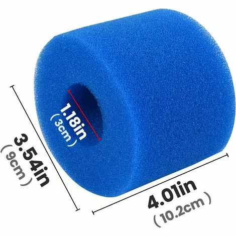 TANABATA Éponge Filtrante Type S, Mousse Pour Filtre Piscine, Filtre Piscine Lavable Reutilisable, Filtre Éponge Cartouche, Filtre Spa Reutilisable (4 Pièces) 2 TANABATA Éponge Filtrante Type S, Mousse Pour Filtre Piscine, Filtre Piscine Lavable Reutilisable, Filtre Éponge Cartouche, Filtre Spa Reutilisable (4 Pièces) – Image 2