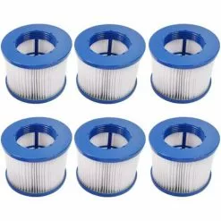 Lot De 6 Cartouches De Filtres Pour Spa Gonflable Cocooning Water - Blanc