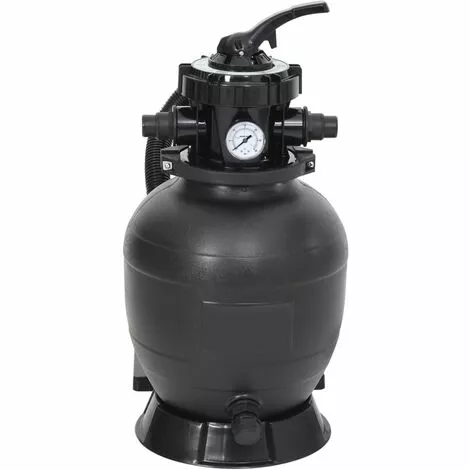 VidaXL Filtre à Sable De Piscine Avec Vanne 6 Voies Noir 4 VidaXL Filtre à Sable De Piscine Avec Vanne 6 Voies Noir – Image 4