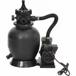 VidaXL Filtre à Sable De Piscine Avec Vanne 6 Voies Noir -Pompe et filtre de piscine Soldes 58527949 3