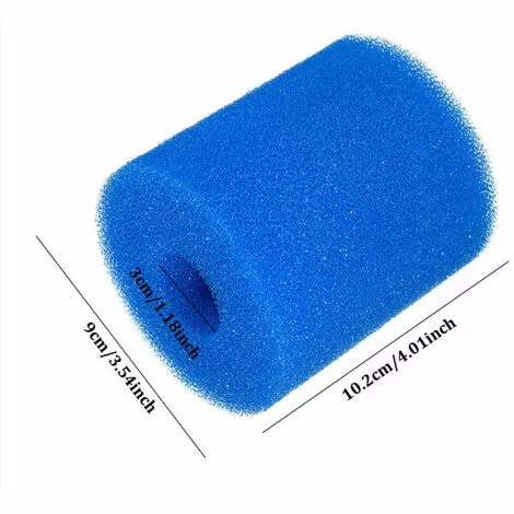 DONTODENT 4 Pièces Éponge Filtrante, Cartouche De Filtre En Mousse, Mousse Pour Filtre Piscine, Réutilisables Et Lavables, Filtre En Mousse - 93*30*102MM, Bleu 2 DONTODENT 4 Pièces Éponge Filtrante, Cartouche De Filtre En Mousse, Mousse Pour Filtre Piscine, Réutilisables Et Lavables, Filtre En Mousse - 93*30*102MM, Bleu – Image 2