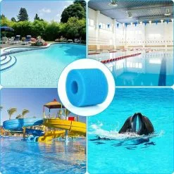 DONTODENT 4 Pièces Éponge Filtrante, Cartouche De Filtre En Mousse, Mousse Pour Filtre Piscine, Réutilisables Et Lavables, Filtre En Mousse - 93*30*102MM, Bleu 9 DONTODENT 4 Pièces Éponge Filtrante, Cartouche De Filtre En Mousse, Mousse Pour Filtre Piscine, Réutilisables Et Lavables, Filtre En Mousse - 93*30*102MM, Bleu -Pompe et filtre de piscine Soldes 58635217 5