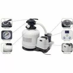 Pompe à Filtre à Sable Intex 26644GS - 5.700 Litres Par Heure -Pompe et filtre de piscine Soldes 58675958 5