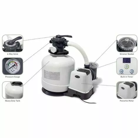 Pompe à Filtre à Sable Intex 26644GS - 5.700 Litres Par Heure 5 Pompe à Filtre à Sable Intex 26644GS - 5.700 Litres Par Heure – Image 5