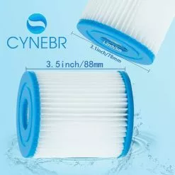 HIASDFLS 4Pcs Cartouche Filtre Piscine Type I Pour Bestway Pompe De Piscine, Filtre Cartouche Type I, 58093 Filtres Pour Filtre Gonflable De Piscine-Installation Facile-Pour Le Nettoyage Des Tuyaux 9 HIASDFLS 4Pcs Cartouche Filtre Piscine Type I Pour Bestway Pompe De Piscine, Filtre Cartouche Type I, 58093 Filtres Pour Filtre Gonflable De Piscine-Installation Facile-Pour Le Nettoyage Des Tuyaux -Pompe et filtre de piscine Soldes 58677938 5